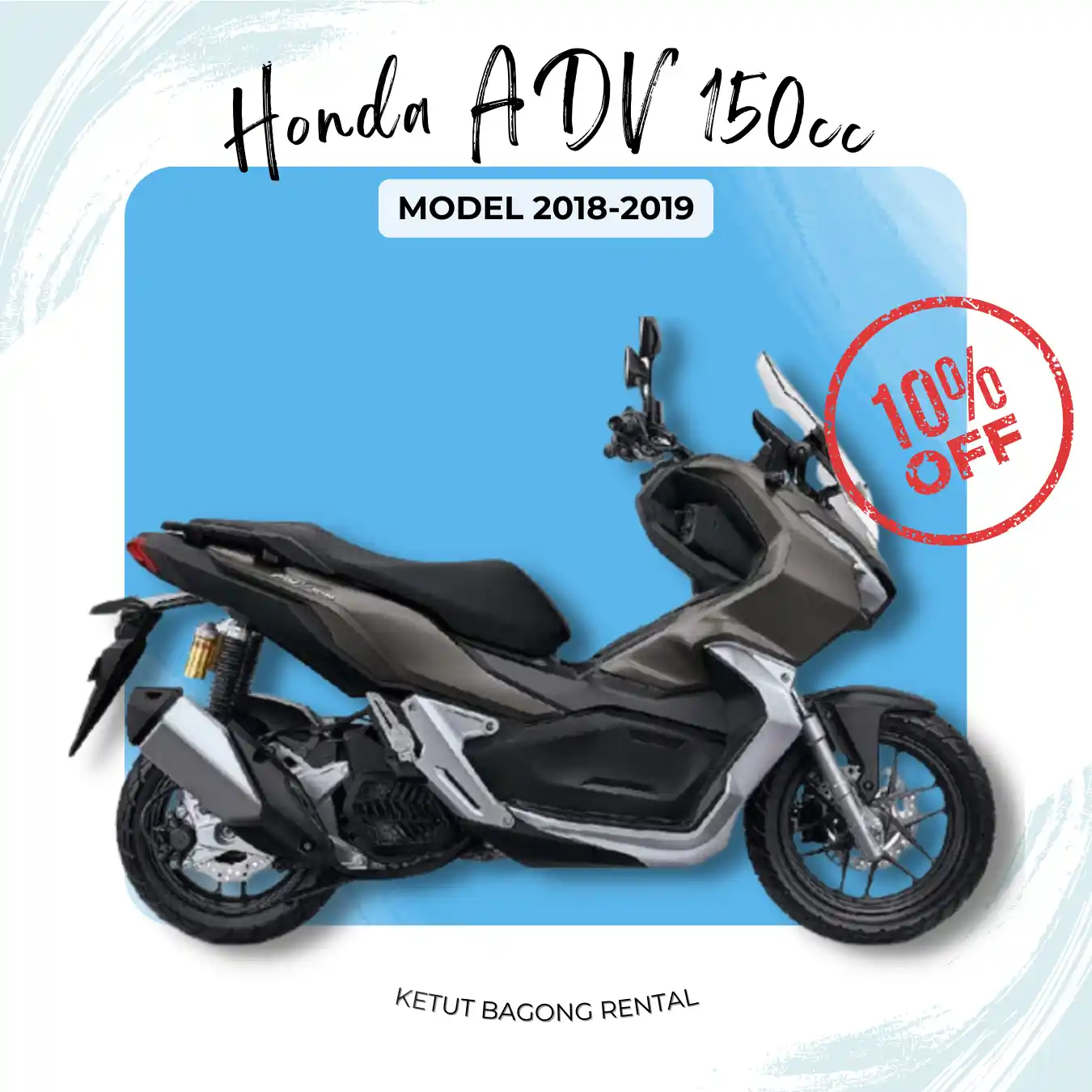 enjoy 10% Discount on honda adv in bali