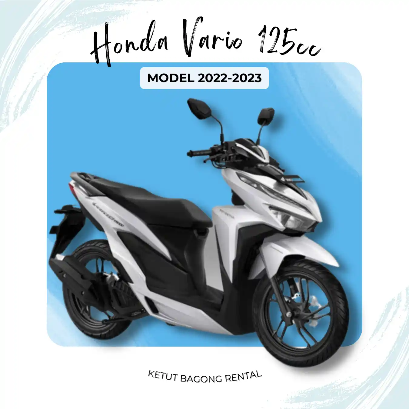 honda vario 125cc with model 2022-2023 by ketut bagong rental in bali