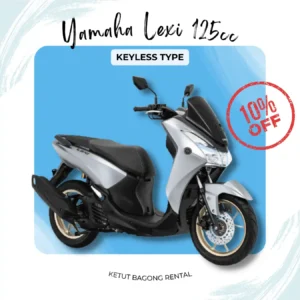 enjoy your ride in bali with yamaha lexi 125cc with keyless featured in Bali