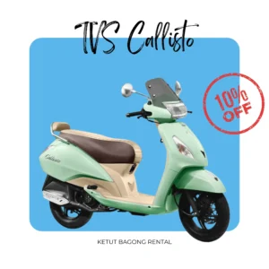 scooter rental ubud: tvs callisto 125cc