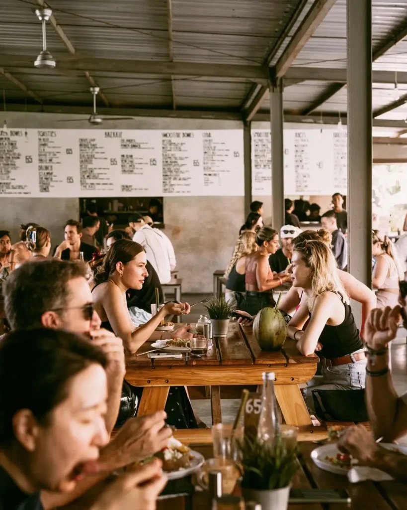 crate cafe in canggu ubud