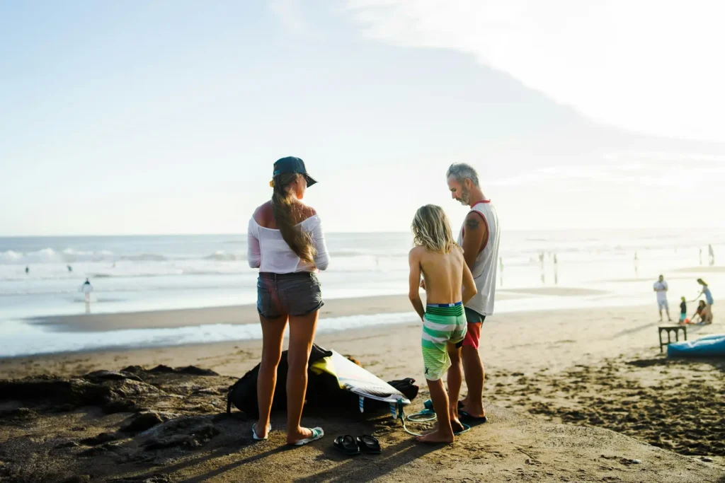 doing activities with family in canggu