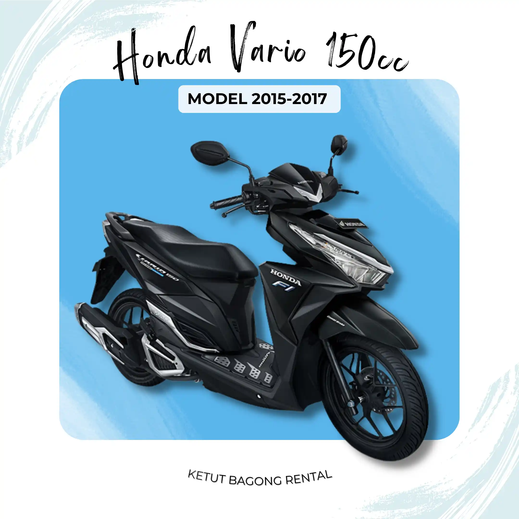 enjoy your ride with honda vario 150cc in bali