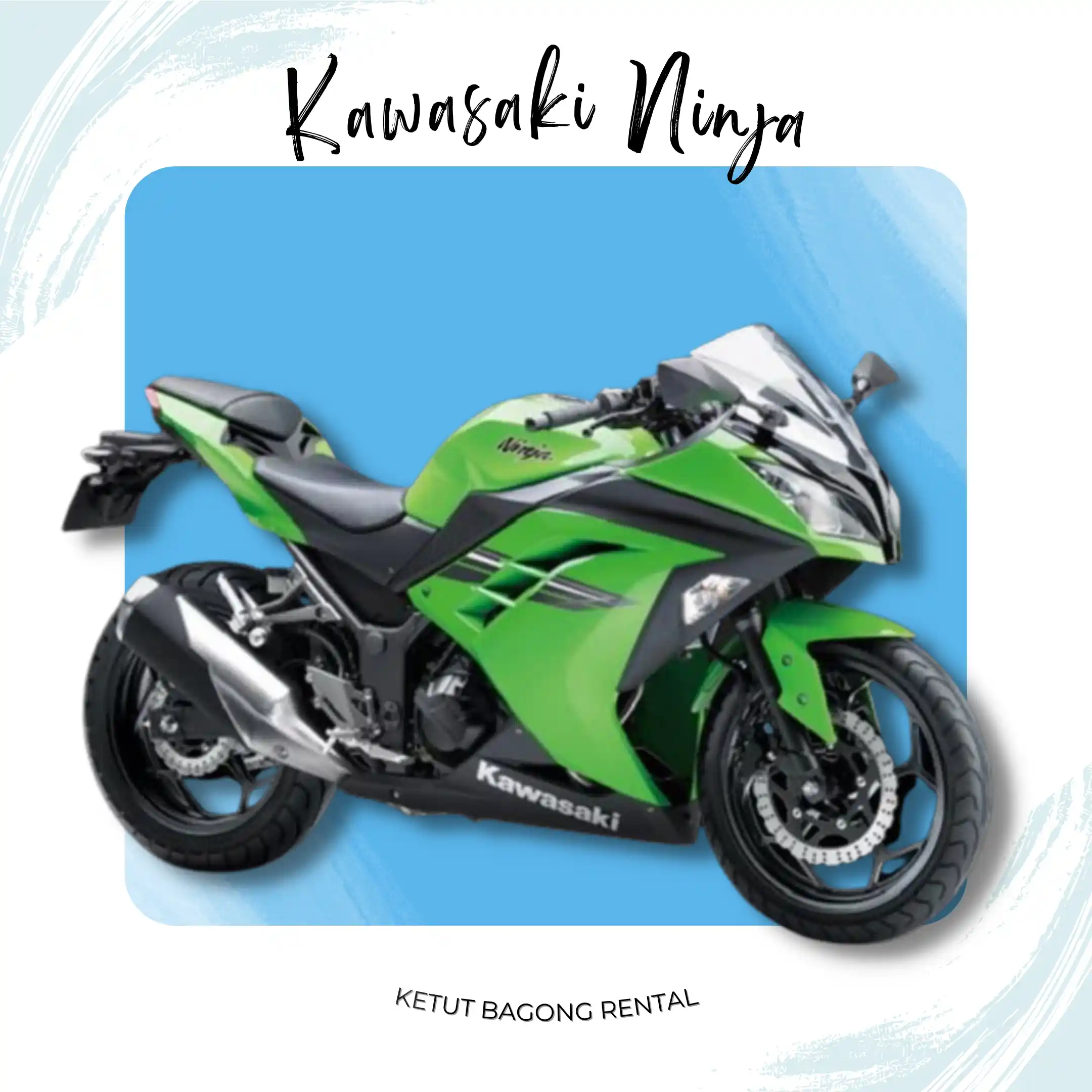 best rent motorbike in bali: kawasaki ninja 250cc