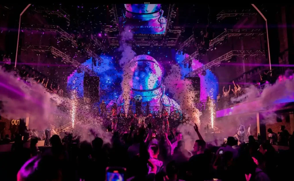 new year party in atlas beach club bali